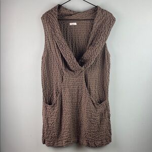 Linnea Textured Linen Mini Dress Size S